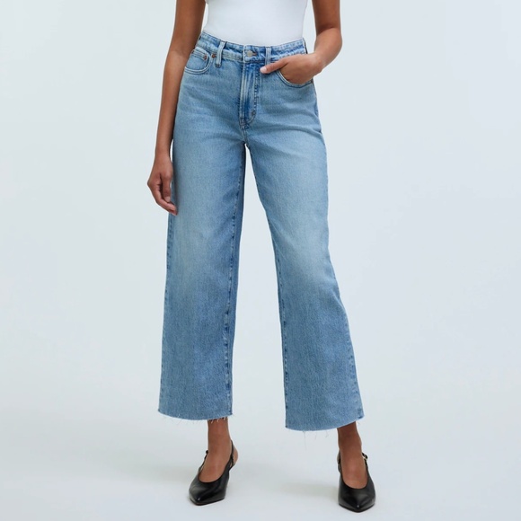 Madewell The Curvy Perfect Vintage Wide-Leg Crop Jean Size 29 - Picture 1 of 16